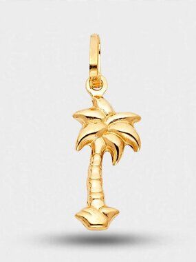 14K Gold Palm Tree Pendant | Beach Vibes By Tehrani Jewelry